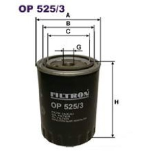 Olajszűrő FILTRON OP525/3                     W830/1