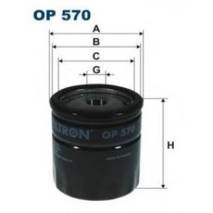 Olajszűrő FILTRON OP570  /Opel fémházas/          W712/75