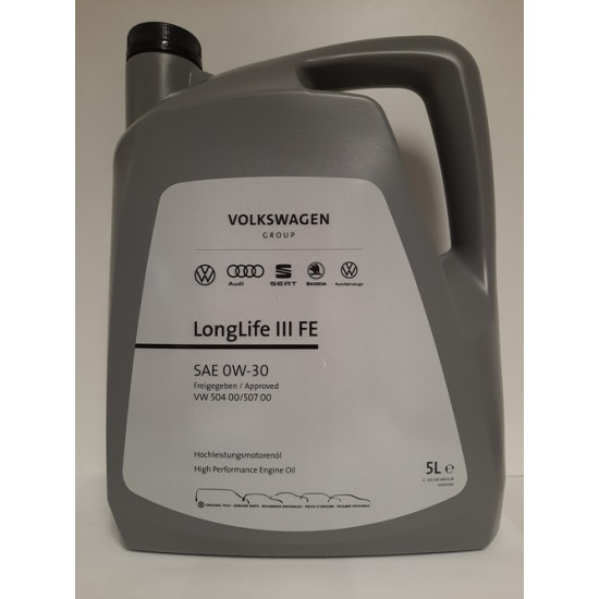 VOLKSWAGEN  LONG LIFE III  (VW 504 00,507 ) 0W-30 5L